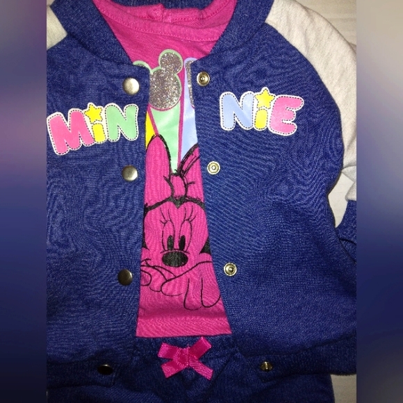Absolutely Adorable DISNEY BABY☆MINNIE MOUSE☆Baby 3pc Jogger Jacket Set☆6-9mo. - Picture 3 of 16